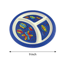 Load image into Gallery viewer, TINYMILLS 5-Piece Eco-Friendly Plant Fiber Dinnerware Set with Superhero Design