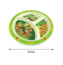 Load image into Gallery viewer, TINYMILLS 5-Piece Eco-Friendly Plant Fiber Dinnerware Set with Woodland Animal Design