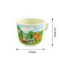 Load image into Gallery viewer, TINYMILLS 5-Piece Eco-Friendly Plant Fiber Dinnerware Set with Woodland Animal Design
