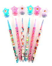 Load image into Gallery viewer, Donuts Stackable Crayon with Stamper Topper