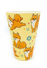 Load image into Gallery viewer, Eco-Friendly Reusable Plant Fiber Travel Mug with Shiba Inu Dog Design
