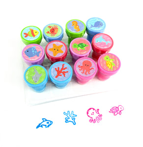 Sealife Stamp Kit for Kids - 12 Pcs
