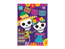 Load image into Gallery viewer, Day of the Dead Coloring Books with Crayons Party Favors - Set of 6 or 12