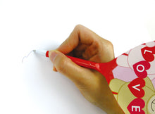 Load image into Gallery viewer, Valentine's Day Heart Shaped Fan Pen, 12 Pack