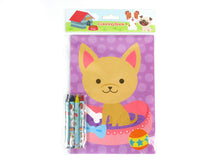 Load image into Gallery viewer, Dogs and Puppies Coloring Books with Crayons - Set of 6 or 12