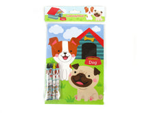 Load image into Gallery viewer, Dogs and Puppies Coloring Books with Crayons - Set of 6 or 12