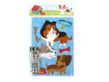 Load image into Gallery viewer, Dogs and Puppies Coloring Books with Crayons - Set of 6 or 12