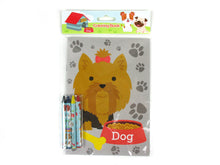 Load image into Gallery viewer, Dogs and Puppies Coloring Books with Crayons - Set of 6 or 12