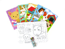 Load image into Gallery viewer, Dogs and Puppies Coloring Books with Crayons - Set of 6 or 12
