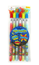 Load image into Gallery viewer, Superhero Stackable Point Pencils - Set of 6