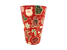 Load image into Gallery viewer, Eco-Friendly Reusable Plant Fiber 14 oz Travel Mug with Christmas Cookies Design