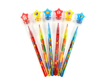 Load image into Gallery viewer, Brick Stackable Crayon with Stamper Topper