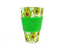 Load image into Gallery viewer, Eco-Friendly Reusable Plant Fiber Travel Mug with Avocado Design
