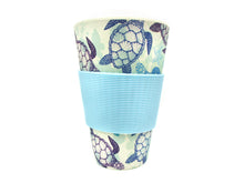 Load image into Gallery viewer, Eco-Friendly Reusable Plant Fiber Travel Mug with Sea Turtles Design