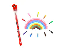 Load image into Gallery viewer, Ninja Stackable Crayon with Stamper Topper