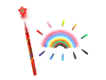 Load image into Gallery viewer, Brick Stackable Crayon with Stamper Topper