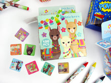 Load image into Gallery viewer, Llamas Alpacas Stickers 100 Stickers/Dispenser, Pack of 1, 6, or 12 Dispensers