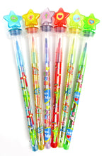 Load image into Gallery viewer, Religious Stackable Crayon with Stamper Topper
