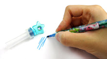 Load image into Gallery viewer, Shark Family Stackable Crayon with Stamper Topper