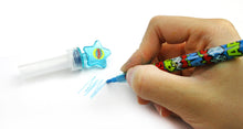 Load image into Gallery viewer, Superhero Stackable Crayon with Stamper Topper