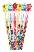 Load image into Gallery viewer, Superhero Stackable Crayon with Stamper Topper