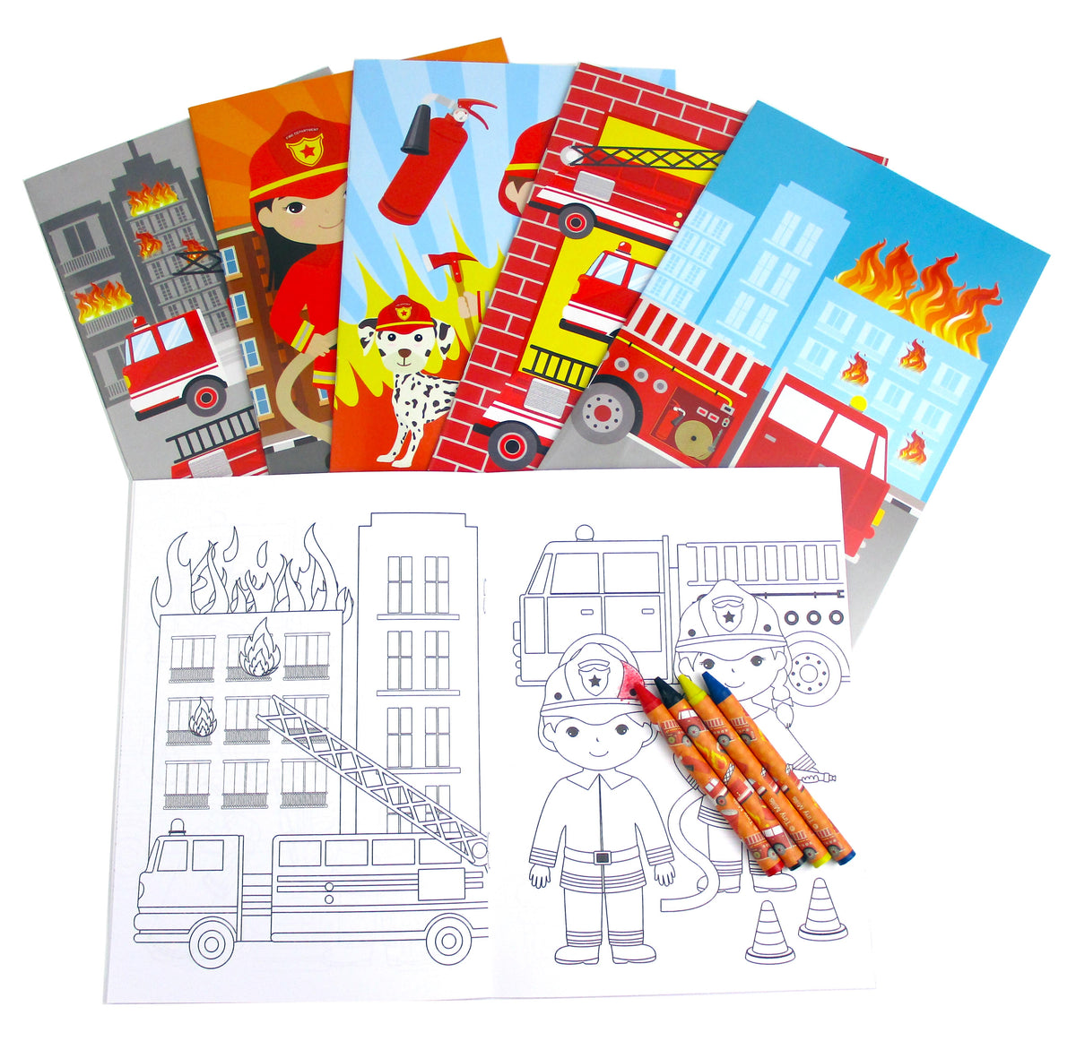 Fire Truck Coloring Books for Kids Ages 4-8: with Bonus Activity Pages,  100+ Unique Single-Sided Coloring Pages, Inspire Mindfulness and  Creativity, F (Paperback)