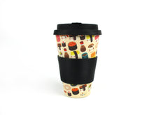 Load image into Gallery viewer, Eco-Friendly Reusable Plant Fiber Travel Mug with Sushi Design