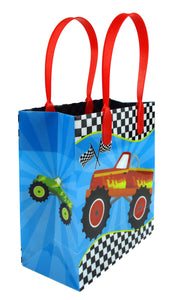 Monster Truck Themed Party Favor Bags Treat Bags - Set of 6 or 12