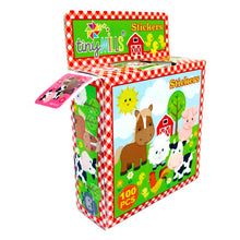 Load image into Gallery viewer, Farm Animals Barnyard Stickers 100 Stickers/Dispenser, Pack of 1 or 6 or 12 Dispensers