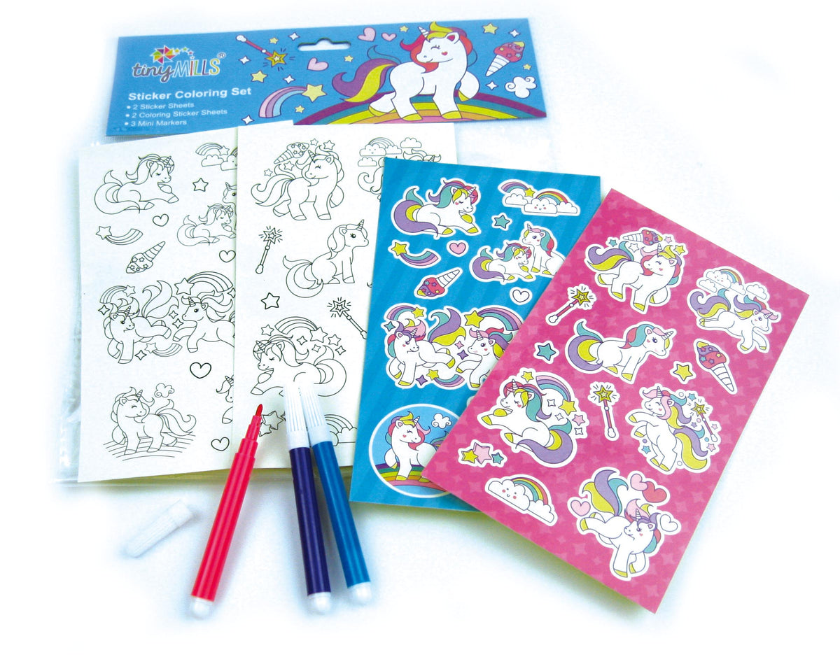 Tiny Mills Unicorn Stamp Marker Set One-Size