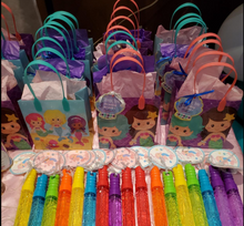Load image into Gallery viewer, Mermaid Party Favor Bags Treat Bags - Set of 6 or 12