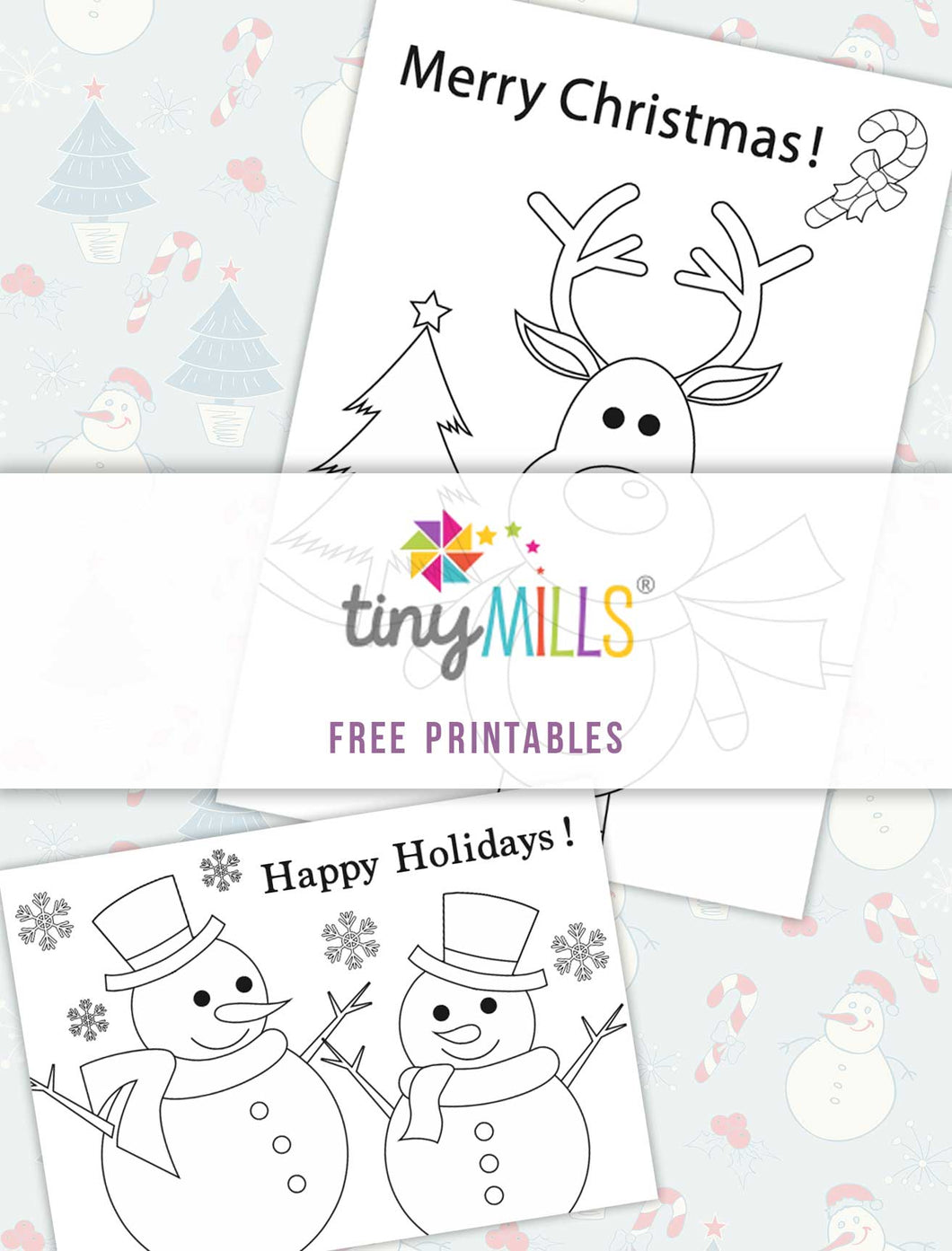 Free Printable Christmas Greeting Cards - 12 Designs