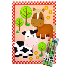 Load image into Gallery viewer, Farm Animals Coloring Books - Set of 6 or 12