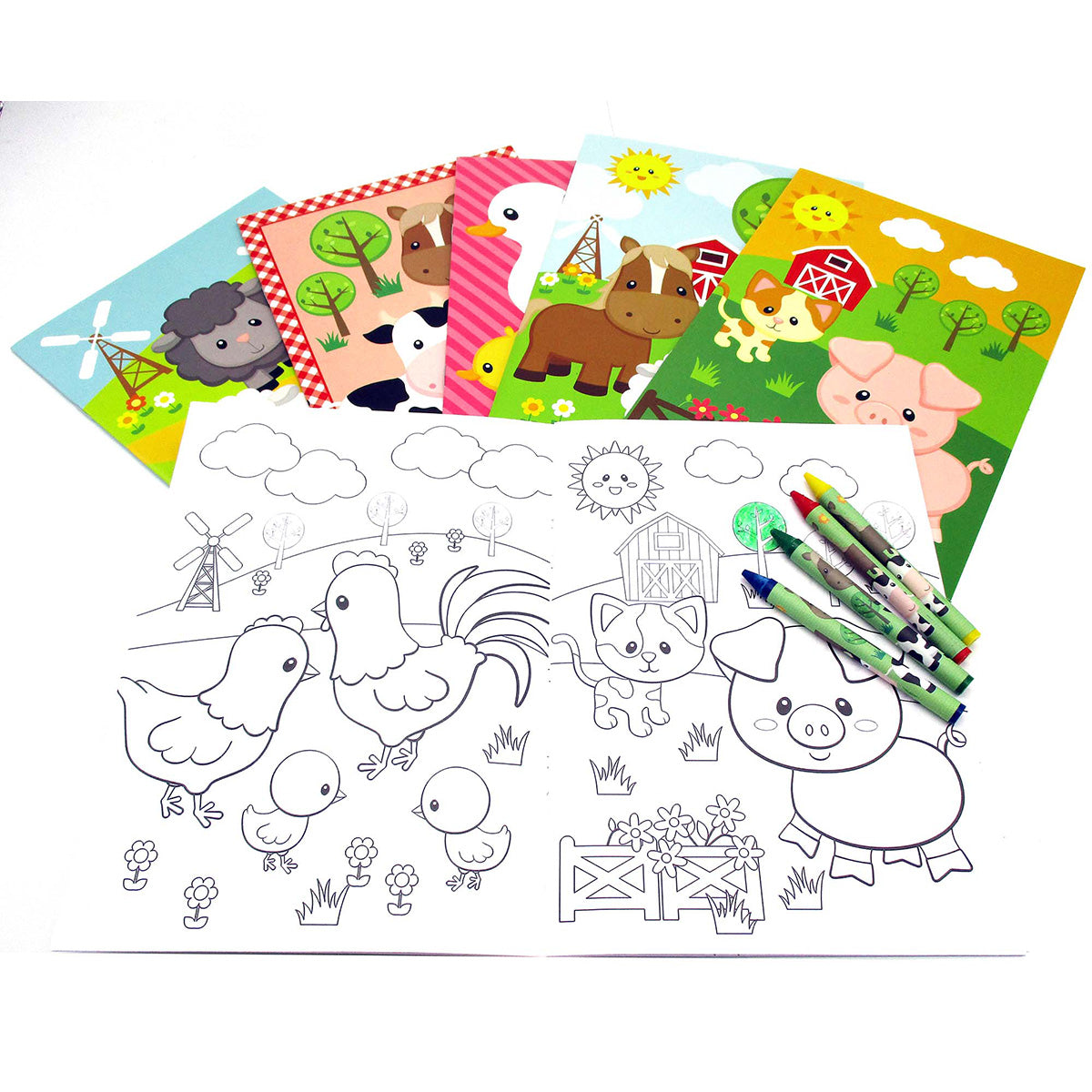 Farm Animals for Toddlers: Little Farm Life Coloring Books for Kids Ages  2-4, 6-8 (Paperback)