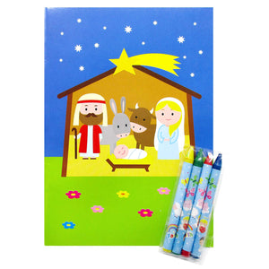 Religious Coloring Books - Set of 6 or 12