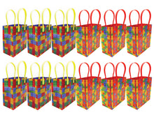 Load image into Gallery viewer, Building Blocks Brick Party Favor Bags Treat - Set of 6 or 12