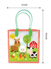 Load image into Gallery viewer, Barnyard Farm Animals Party Favor Treat Bags - Set of 6 or 12