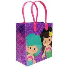 Load image into Gallery viewer, Mermaid Party Favor Bags Treat Bags - Set of 6 or 12
