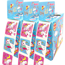 Load image into Gallery viewer, Unicorn Stickers 100 Stickers/Dispenser, Pack of 1, 6 or 12 Dispensers
