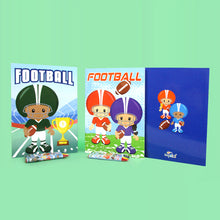 Load image into Gallery viewer, Football Coloring Books with Crayons Party Favors - Set of 6 or 12