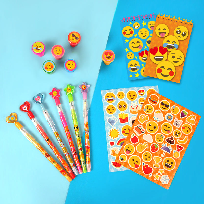 12 Pieces Smiley Face Boy Girls Kids Stamps Goody Bag Party Favor Holiday  Gift