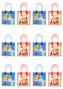 Circus Party Favor Treat Bags - Set of 6 or 12