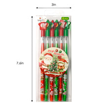 Load image into Gallery viewer, Vintage Rustic Christmas Stackable Multi Point Pencils - Set of 6