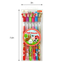 Load image into Gallery viewer, Farm Animals Stackable Pencils - Set of 6