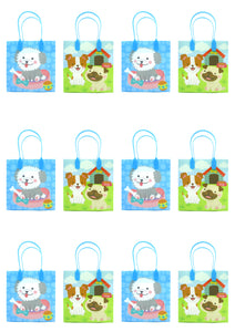 Dogs Party Favor Treat Bags - Set of 6 or 12