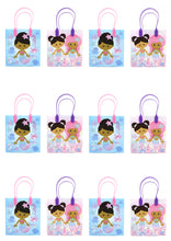 Load image into Gallery viewer, Rainbow Mermaid Party Favor Treat Bags - Set of 6 or 12