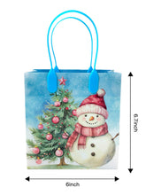 Load image into Gallery viewer, Vintage Rustic Christmas Party Favor Treat Bags - Set of 6 or 12