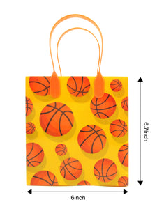 Basketball Party Favor Treat Bags - Set of 6 or 12