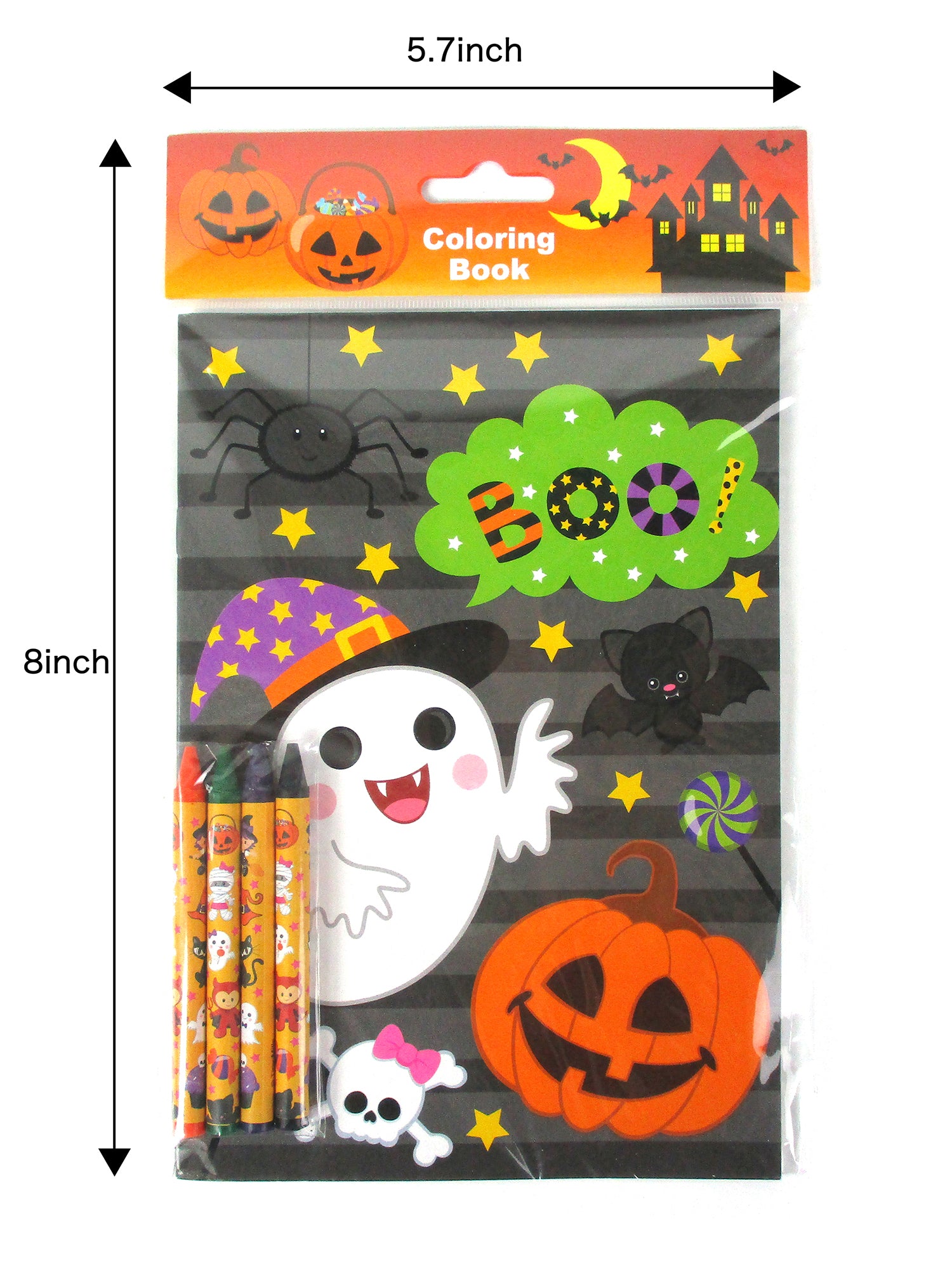 Fun Express - Halloween 4 Pc Crayons for Halloween - Basic Supplies -  Drawing - Crayons - Halloween - 48 Pieces