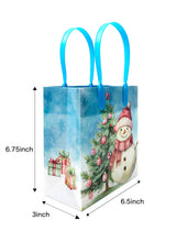 Load image into Gallery viewer, Vintage Rustic Christmas Party Favor Treat Bags - Set of 6 or 12